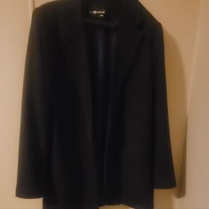 Sag Harbor wool jacket plus size 18. Navy blue.